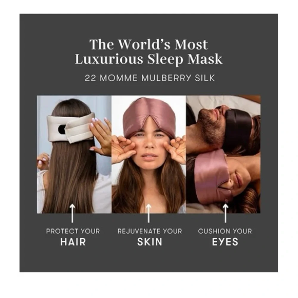 Drowsy Silk Sleep Mask - Moonlight Shadow
